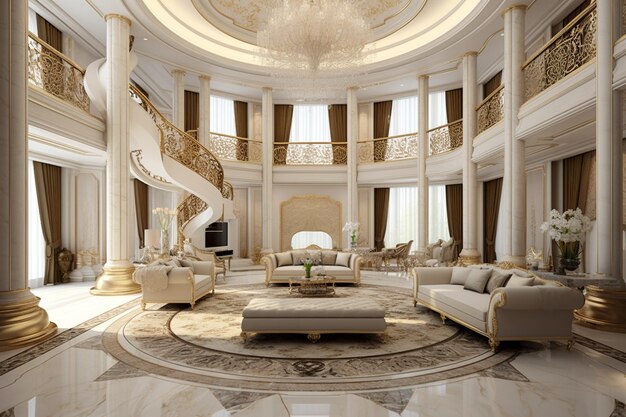 High-end residential property featuring spacious living areas and contemporary interior styling